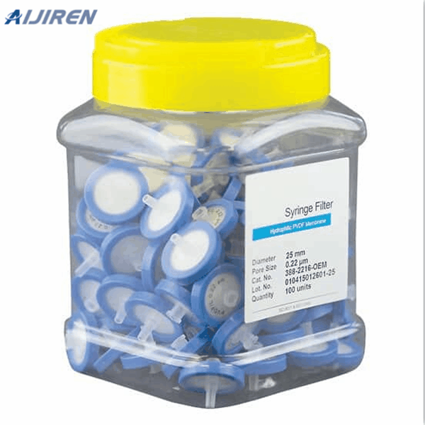 wheel filter pvdf mushroom syringe filter gas exchange